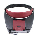 10X Headband LED Magnifying Glasses Magnifier Loupe Jewelry Reading (Red) Newly
