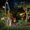 Solar Garden Yard Stake WATER FAUCET PLANTER Fairy Art De Outdoor Light I2U7