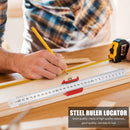 Woodworking Ruler Positioning Fixing Block Scribing Locator Limiter (Red) Newly