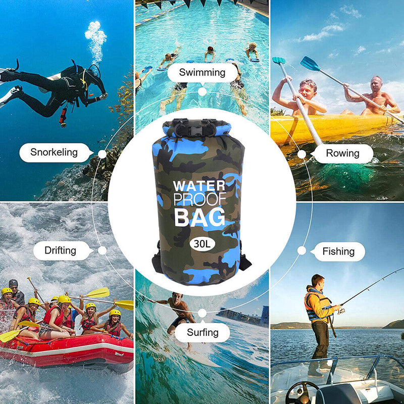 Outdoor Dry Bag Swimming Waterproof Sack for Boating Fishing Raft Floating