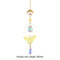 #A Crystal Wind Chime Prism Light Catcher Windbell Bedroom Hanging Decorations G