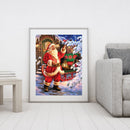 Full Cross Stitch Santa Claus 11CT Stamped DIY Christmas Decor (SZX1003)