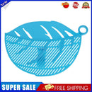 Plastic Rice Draining Sieve Vegetable Washing Drainer Filter Plate(Blue)