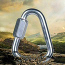 Triangle Mountain Rock Climbing Steel Screw Carabiner Lock X9U0 N7P5 Outdoo J1J2