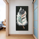 Abstract Feather Oil Paint By Numbers DIY Canvas Wall Picture Craft Home Deco