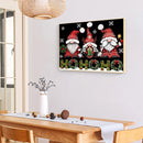 Christmas Gnomes Oil Paint By Numbers Kits Coloring Drawing for Adults Chil