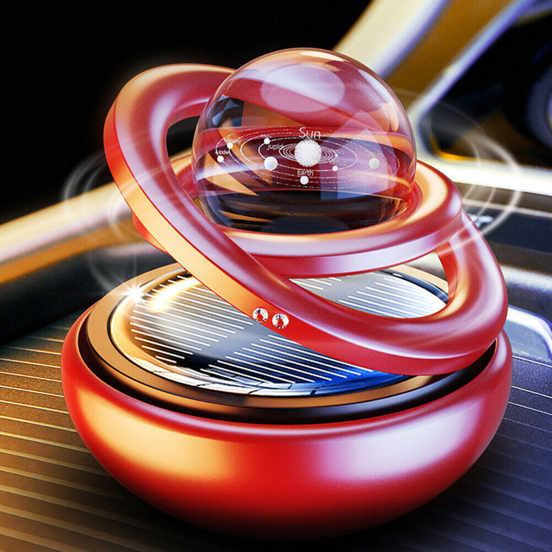 #A Solar Car Auto Aromatherapy Air Freshener Car Interior Perfume Decoration Cra