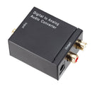 Optical Digital Stereo SPDIF Toslink Coaxial Signal to Analog Adapter (C) Newly