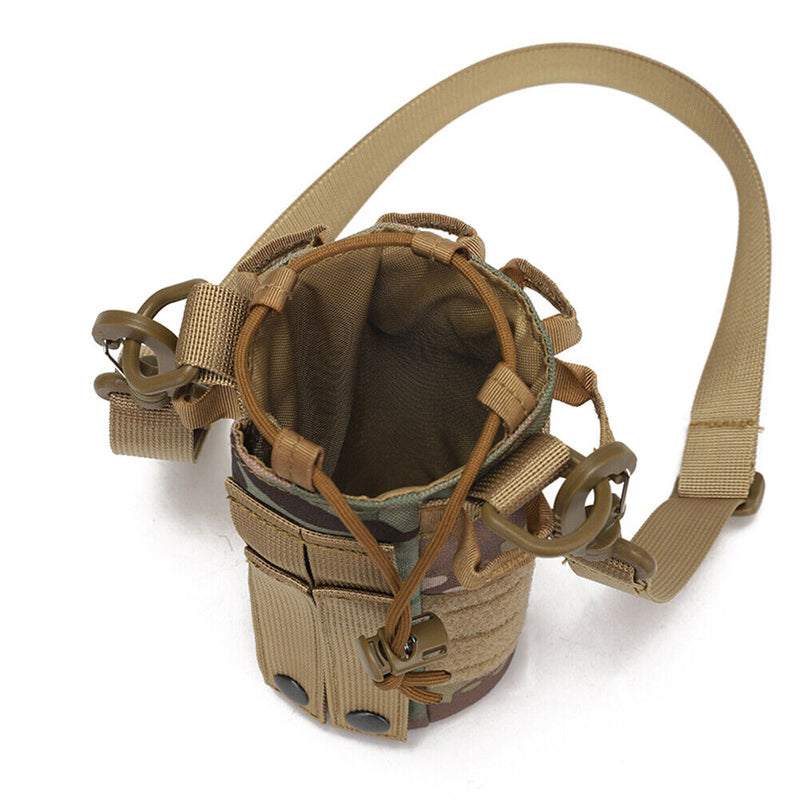 #A Water Bottle Bag Canvas Water Bottle Cover Bag for Outdoor Travel Camping Hik