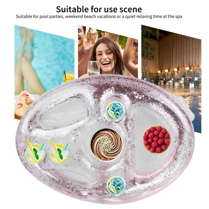 Party Decoration Bar Coasters Swimming Pool Accessory for Spa (Transparent)