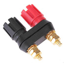 1pc Amplifier Speaker Banana Plug w/Red + Black Pair Clamps Plugs