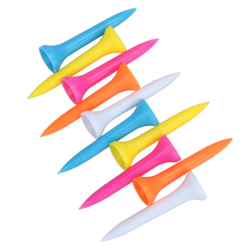 100Pcs Mixed Color Plastic 42mm(1 2/3 inch) Polypropylene Golf Tees