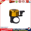 Bike Aluminum Alloy Mini Horn Bicycle Handlebar Alarm Ring Bell (Yellow) Newly