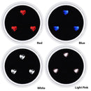 3pcs Dental Rhinestones Dental Love Heart Teeth Jewelry Tooth Stone (Light