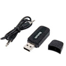 3.5mm AUX To USB Wireless Bluetooth Audio Stereo Car Receiver Hot Adapter U8M7