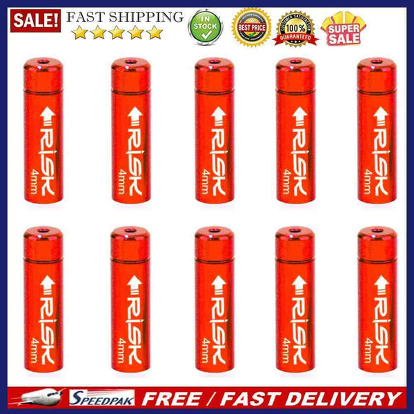 10pcs RISK MTB Bicycle Brake Shifter Inner Cable End Caps Aluminum Cycling