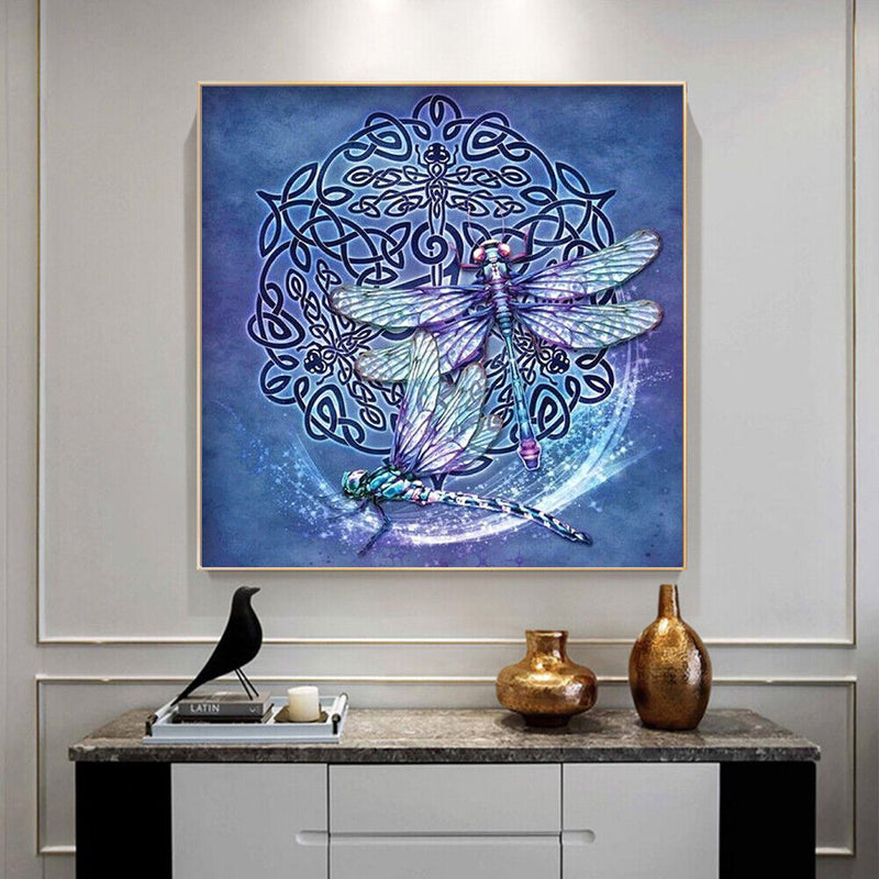 5D Diamond Painting DIY Dragonfly Full Drill Round Rhinestone Art Kit