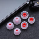 6pcs In Ear Earphone Silicone Earbuds Replace for KZ Headset (White+Red) Newly