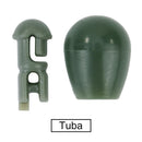 10x Carp Fishing Quick Change Bead Method Feeder Line Holder (L Dark Green)