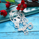 Girl Cutting Dies Stencils Scrapbooking Embossing DIY Craft Album Card Gift