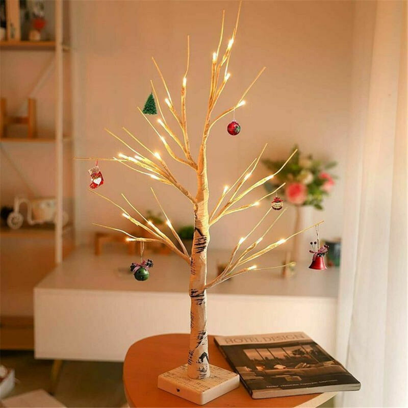 White Twig Tree Christmas Birch Tree Lights Simulation Tree Lights LED Light Up