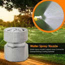 Water Spray Nozzle Copper Hose Connector Garden Misting Cooling Sprinkler