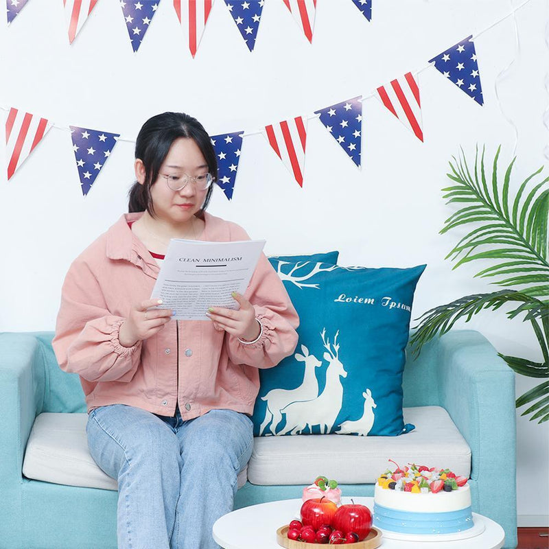 Decoration Flag American Independence Day Bunting Banners Platinum Jubilee