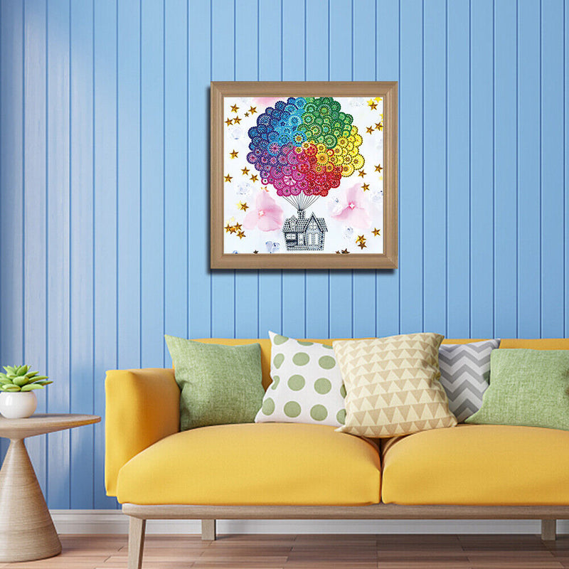 5D DIY Diamond Painting Kits Hot Air Balloon Drill Rhinestone Art Crafts