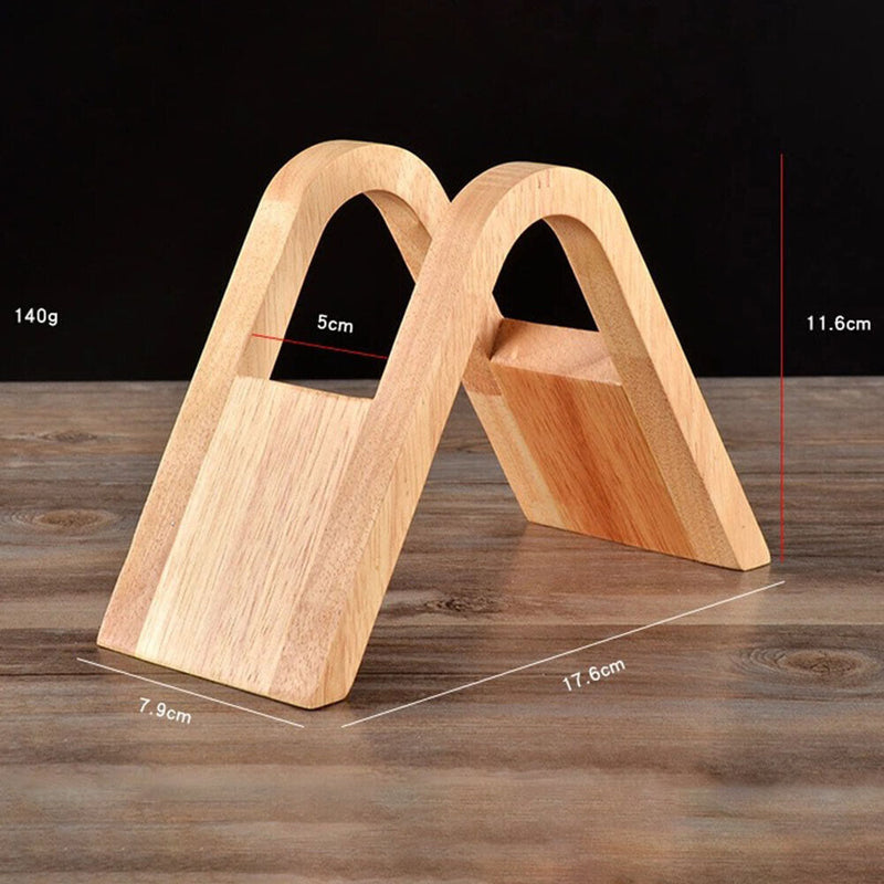 Wooden V60 Filter Paper Rack Hand Drip Coffee Filter Paper Holder Stand (B)
