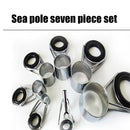 7pcs Fishing Rod Guide Top Ring Circle Pole Line Guides Eyes Fishing Access