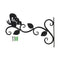 Metal Hanging Flower Plant Basketball Wind Chime Hook Hanger for Balcony Home Decor
