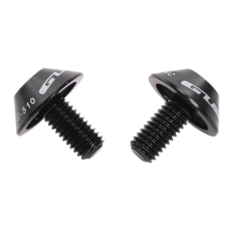 2pcs GUB G-510 Mountain Bike Water Bottle Holder Cage Screws Bolts (Black)