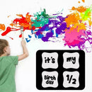 30Pcs/Set Birthday Stencils DIY Art Painting Templates O7Z0