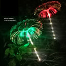Solar Fireworks Jellyfish Lights Colorful Waterproof Outdoor Ground Lawn Lamps