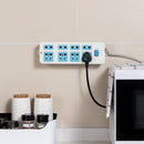 Wall Router Socket Fixer Cable Wire Organizer Power Strip Holder (Blue) Newly