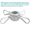 2* Alloy Metal Flag Pole Flagpole Rotating Rings Clip B4E2 Grommet Anti I7J Y8L9
