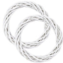 Door Vine Ring White Wreath Wreath Wicker Christmas Rattan Ring Garland Hanging