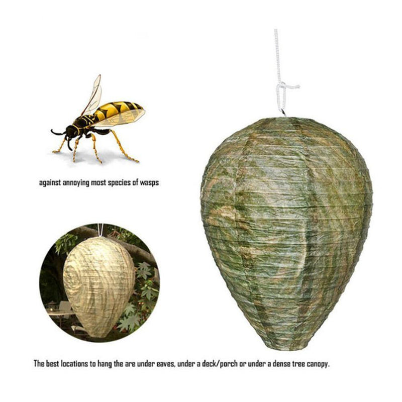 11x8.7 inch Eco Friendly Wasp Nest Decoy Repellent Hanging Wasp Deterrent