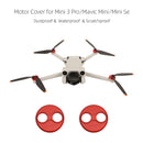 4pcs Waterproof Motor Cover Cap Engine Protector for DJI Mini 3 Pro (Red)