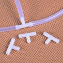 10pcs Joint T-type Hard Tube Connector Adapter Fish Tank Joint Water Pipe S