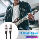 5.9ft DMX Stage DJ Cable  XLR 3Pin Male to Female Connector Wire (Black) Newly