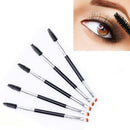 Eyebrow Brush Dual-ended Brow Eyeliner Angled Cut Brush Makeup Spoolie FAST E7A1