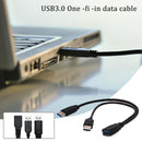 Usb 3.0 Female To 2 Usb Male Data Hub Power Adapter Y Charging Splitter N7 E7T2