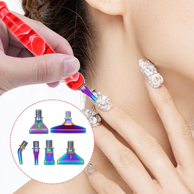 Diamond Painting Metal Point Drill Pen Kits DIY Art Crafts (Red Pen 13pcs)