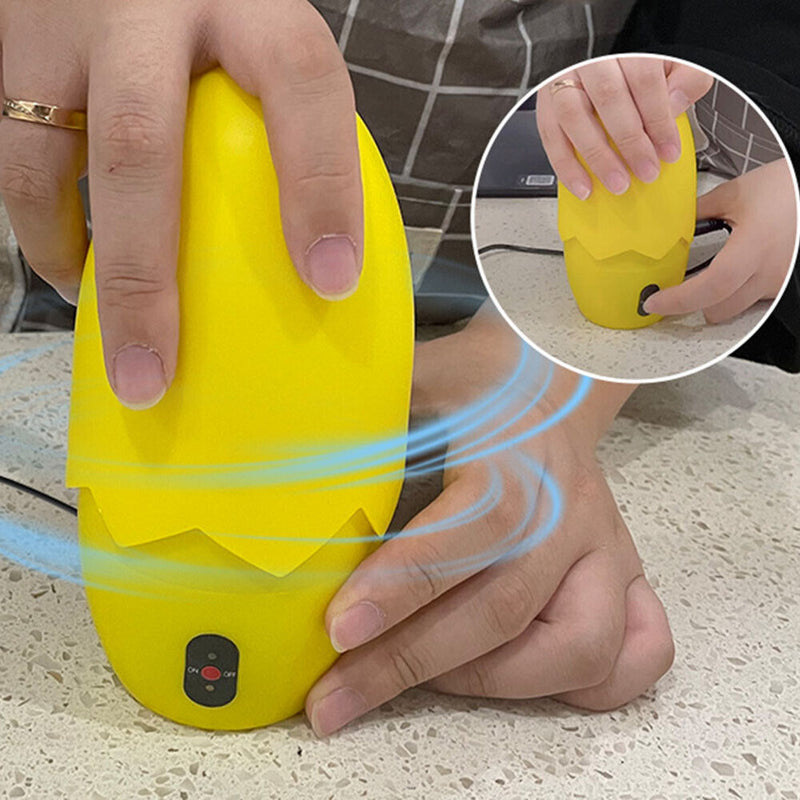 Kitchen Electric Golden Egg Maker Yolk White Mixer Egg Shaker (US Yellow)