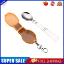 Outdoor Camping Utensil Stainless Steel Folding Spork with Box (Orange)