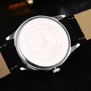 Sport Fashion Leather Date Calendar Bussiness Casual Watch (Black+Black) Newly