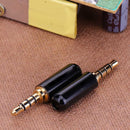 2pcs 3.5mm 1/8 in TRRS 4-Pin Male Connectors Adapter Headphones DIY