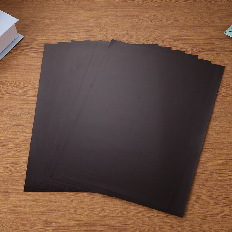 6pcs Rubber Magnet Sheet DIY Photo Picture Cutting Die Black Magnetic Mats