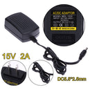 DC15V 2A Adapter AC 100V-240V to DC 15V Converter Power Supply Adapter Newly